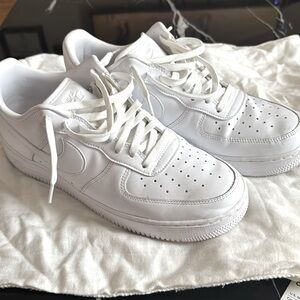 Nike Air Force one sz 11 leather white.
